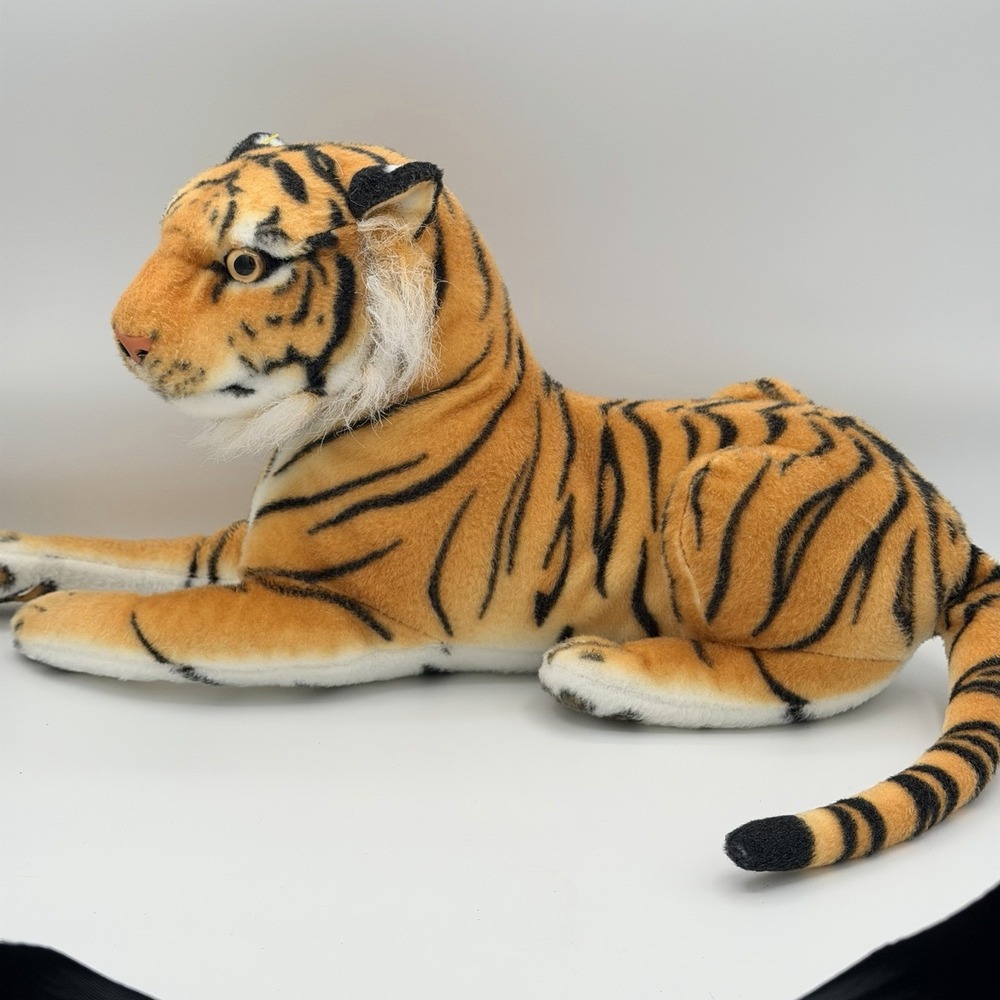 TIGER TALE TOYS Plush 18" Lying Tiger Stuffed Animal Realistic Viahart